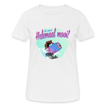 Dose im Wasser - Frauen T-Shirt atmungsaktiv - Weiß - Vorne - AI Model Female 172 dark (172cm)
