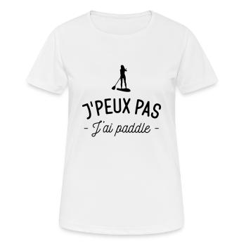I can't paddle - Women's Breathable T-Shirt - white - Front - AI Model Female 172 dark (172cm)