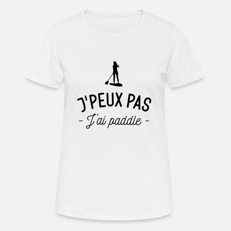 I can't paddle - Women's Breathable T-Shirt - white