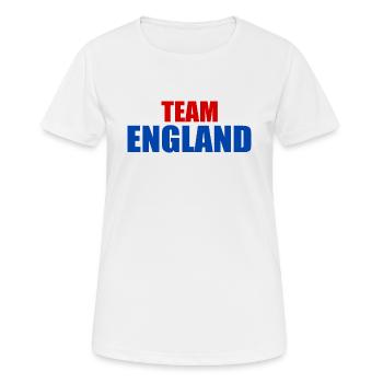 angleterre - T-shirt respirant Femme - blanc - Devant - AI Model Female 172 dark (172cm)