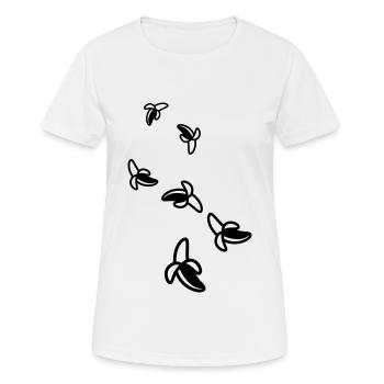 Icône banane - T-shirt respirant Femme - blanc - Devant - AI Model Female 172 dark (172cm)