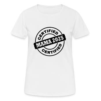 Mama 2025 - T-shirt respirant Femme - blanc - Devant - AI Model Female 172 dark (172cm)