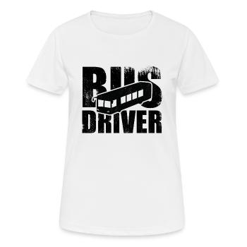 Busfahrer - Frauen T-Shirt atmungsaktiv - Weiß - Vorne - AI Model Female 172 dark (172cm)