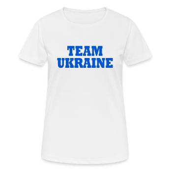 Ukraine - T-shirt respirant Femme - blanc - Devant - AI Model Female 172 dark (172cm)
