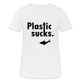 Nature conservation Shark Animal welfare - Women's Breathable T-Shirt - white - Front - AI Model Female 172 dark (172cm)
