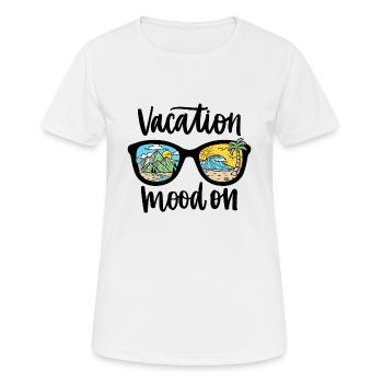 Vacation mood on / Vacances / Vacances - T-shirt respirant Femme - blanc - Devant - AI Model Female 172 dark (172cm)