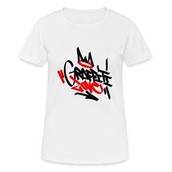 Graffiti Love - Women's Breathable T-Shirt - white - Front - AI Model Female 172 dark (172cm)