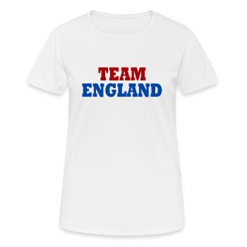 angleterre - T-shirt respirant Femme - blanc - Devant - AI Model Female 172 dark (172cm)