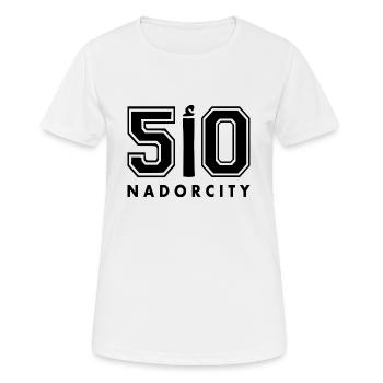 Nador kennzeichen ا 50 - Frauen T-Shirt atmungsaktiv - Weiß - Vorne - AI Model Female 172 dark (172cm)