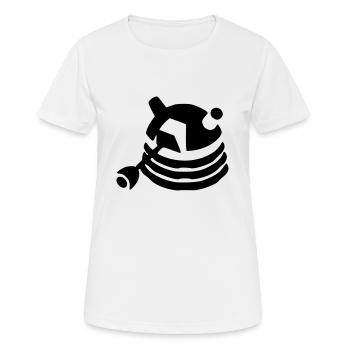 Dalek - Frauen T-Shirt atmungsaktiv - Weiß - Vorne - AI Model Female 172 dark (172cm)