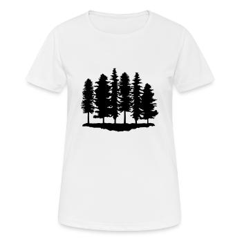 Forest, Trees, Tree - Women's Breathable T-Shirt - white - Front - AI Model Female 172 dark (172cm)