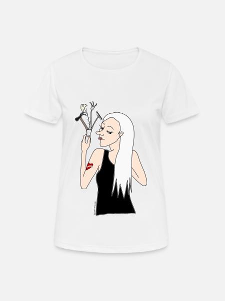 Hildelein - Women's Breathable T-Shirt - white