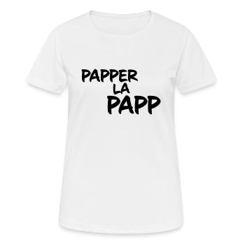Papper la Papp - Frauen T-Shirt atmungsaktiv - Weiß - Vorne - AI Model Female 172 dark (172cm)