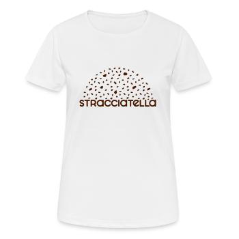 Stracciatella - Personnalisable - T-shirt respirant Femme - blanc - Devant - AI Model Female 172 dark (172cm)