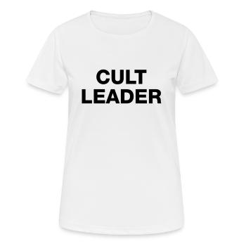 CULT LEADER - Women's Breathable T-Shirt - white - Front - AI Model Female 172 dark (172cm)