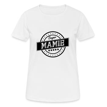 Super mamie - T-shirt respirant Femme - blanc - Devant - AI Model Female 172 dark (172cm)