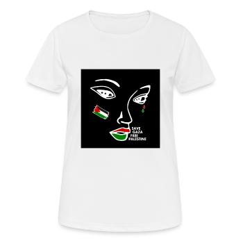 Free palestine women - Women's Breathable T-Shirt - white - Front - AI Model Female 172 dark (172cm)