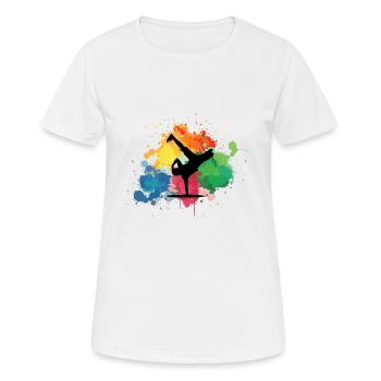Break dancers - T-shirt respirant Femme - blanc - Devant - AI Model Female 172 dark (172cm)