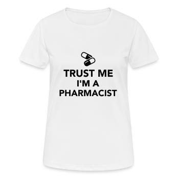 Apotheker - Frauen T-Shirt atmungsaktiv - Weiß - Vorne - AI Model Female 172 dark (172cm)