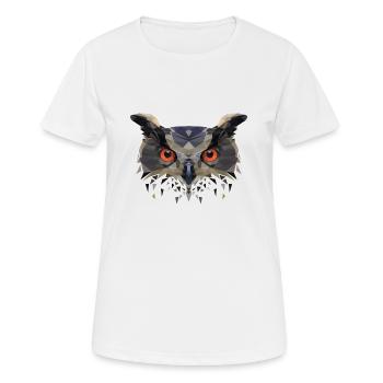Waldkauz - Frauen T-Shirt atmungsaktiv - Weiß - Vorne - AI Model Female 172 dark (172cm)