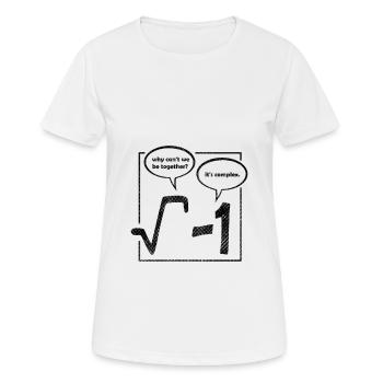 why cant we be together, its complex poster - Women's Breathable T-Shirt - white - Front - AI Model Female 172 dark (172cm)
