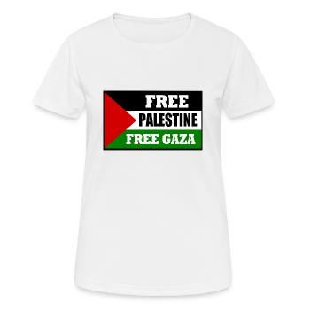 Free palestine free gaza - Women's Breathable T-Shirt - white - Front - AI Model Female 172 dark (172cm)