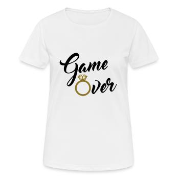 game over - Frauen T-Shirt atmungsaktiv - Weiß - Vorne - AI Model Female 172 dark (172cm)