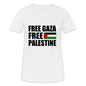Free gaza Free palestine - Women's Breathable T-Shirt - white - Front - AI Model Female 172 dark (172cm)