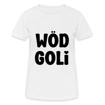 Wöd Goli beste Goli Patentante Österreich - Frauen T-Shirt atmungsaktiv - Weiß - Vorne - AI Model Female 172 dark (172cm)