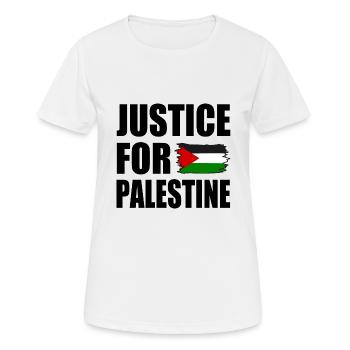 Justice for palestine - Women's Breathable T-Shirt - white - Front - AI Model Female 172 dark (172cm)