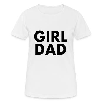 Girl dad - T-shirt respirant Femme - blanc - Devant - AI Model Female 172 dark (172cm)