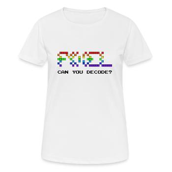 Can you decode? - Women's Breathable T-Shirt - white - Front - AI Model Female 172 dark (172cm)