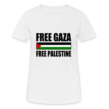 Free gaza free palestine - Women's Breathable T-Shirt - white - Front - AI Model Female 172 dark (172cm)