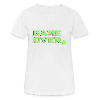 Game over - T-shirt respirant Femme - blanc - Devant - AI Model Female 172 dark (172cm)