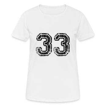 33 - T-shirt respirant Femme - blanc - Devant - AI Model Female 172 dark (172cm)