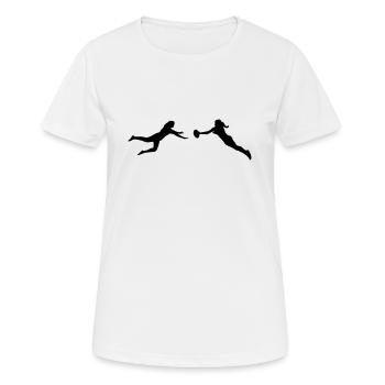 Ultimate Frisbee - Women - T-shirt respirant Femme - blanc - Devant - AI Model Female 172 dark (172cm)