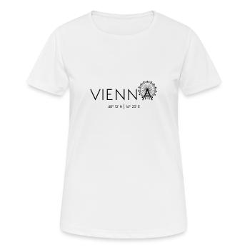 Vienne, Autriche, Prater, Grande Roue, Danube - T-shirt respirant Femme - blanc - Devant - AI Model Female 172 dark (172cm)