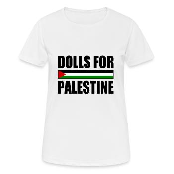 dolls for palestine - Women's Breathable T-Shirt - white - Front - AI Model Female 172 dark (172cm)