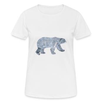 Ours polaire ours polaire - T-shirt respirant Femme - blanc - Devant - AI Model Female 172 dark (172cm)