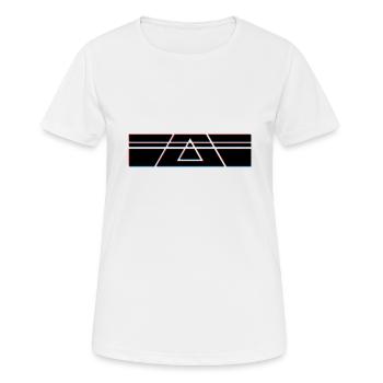 Triangle Geometrie Hipster - Frauen T-Shirt atmungsaktiv - Weiß - Vorne - AI Model Female 172 dark (172cm)