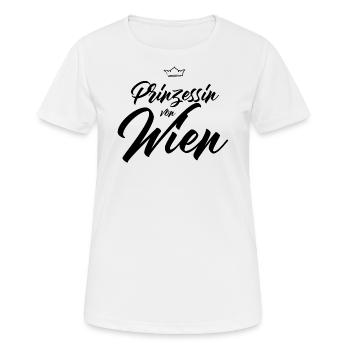 Prinzessin von Wien - Frauen T-Shirt atmungsaktiv - Weiß - Vorne - AI Model Female 172 dark (172cm)