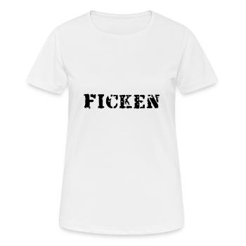 ficken - Frauen T-Shirt atmungsaktiv - Weiß - Vorne - AI Model Female 172 dark (172cm)
