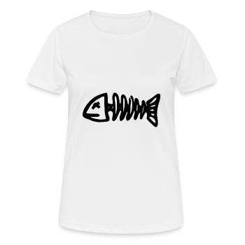Pêche pêche pêche - T-shirt respirant Femme - blanc - Devant - AI Model Female 172 dark (172cm)
