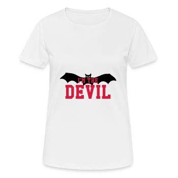 Ich bin der Teufel - Frauen T-Shirt atmungsaktiv - Weiß - Vorne - AI Model Female 172 dark (172cm)