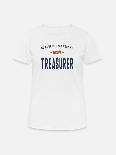 Treasurer Job Beruf - Frauen T-Shirt atmungsaktiv - Weiß
