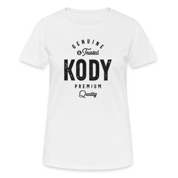 Kody Genuine and Trusted - Name Kody - Women's Breathable T-Shirt - white - Front - AI Model Female 172 dark (172cm)