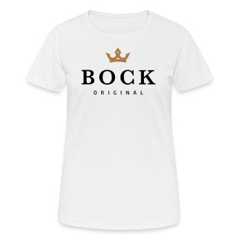 Bock - Frauen T-Shirt atmungsaktiv - Weiß - Vorne - AI Model Female 172 dark (172cm)