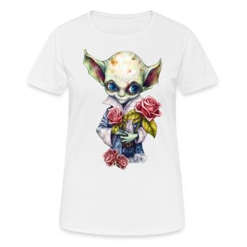 Gothique-Vampire-Alien - T-shirt respirant Femme - blanc - Devant - AI Model Female 172 dark (172cm)