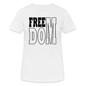 Freedom black - T-shirt respirant Femme - blanc - Devant - AI Model Female 172 dark (172cm)
