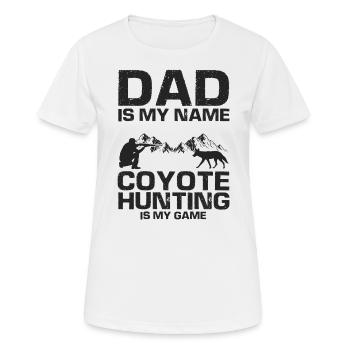 Conception de coyote pour les réacteurs de coyote - T-shirt respirant Femme - blanc - Devant - AI Model Female 172 dark (172cm)